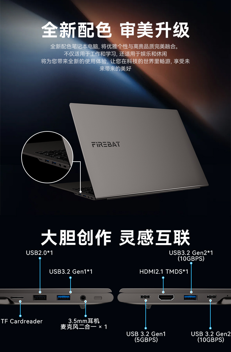 接口與充電功能展示